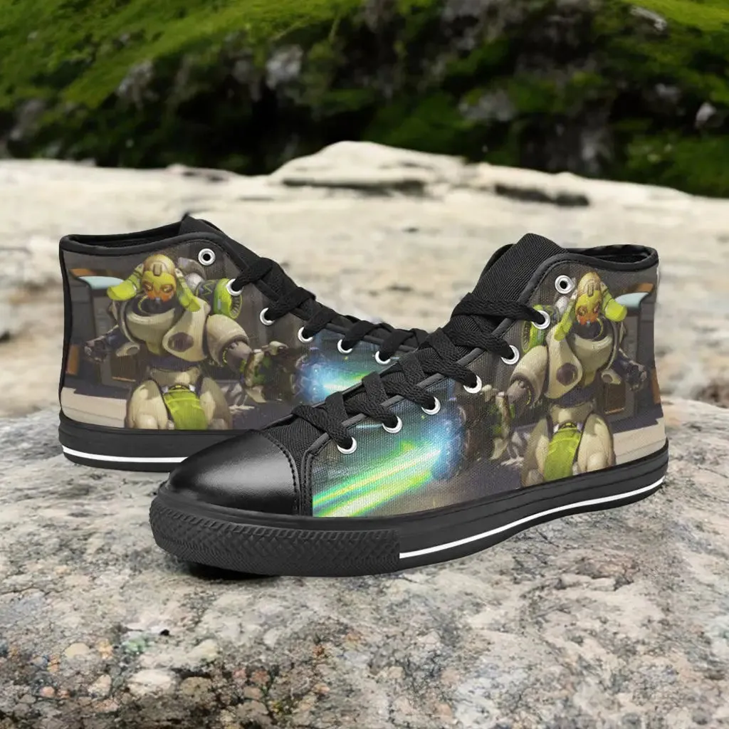 Overwatch Orisa Shoes High Top Sneakers for Kids and Adults