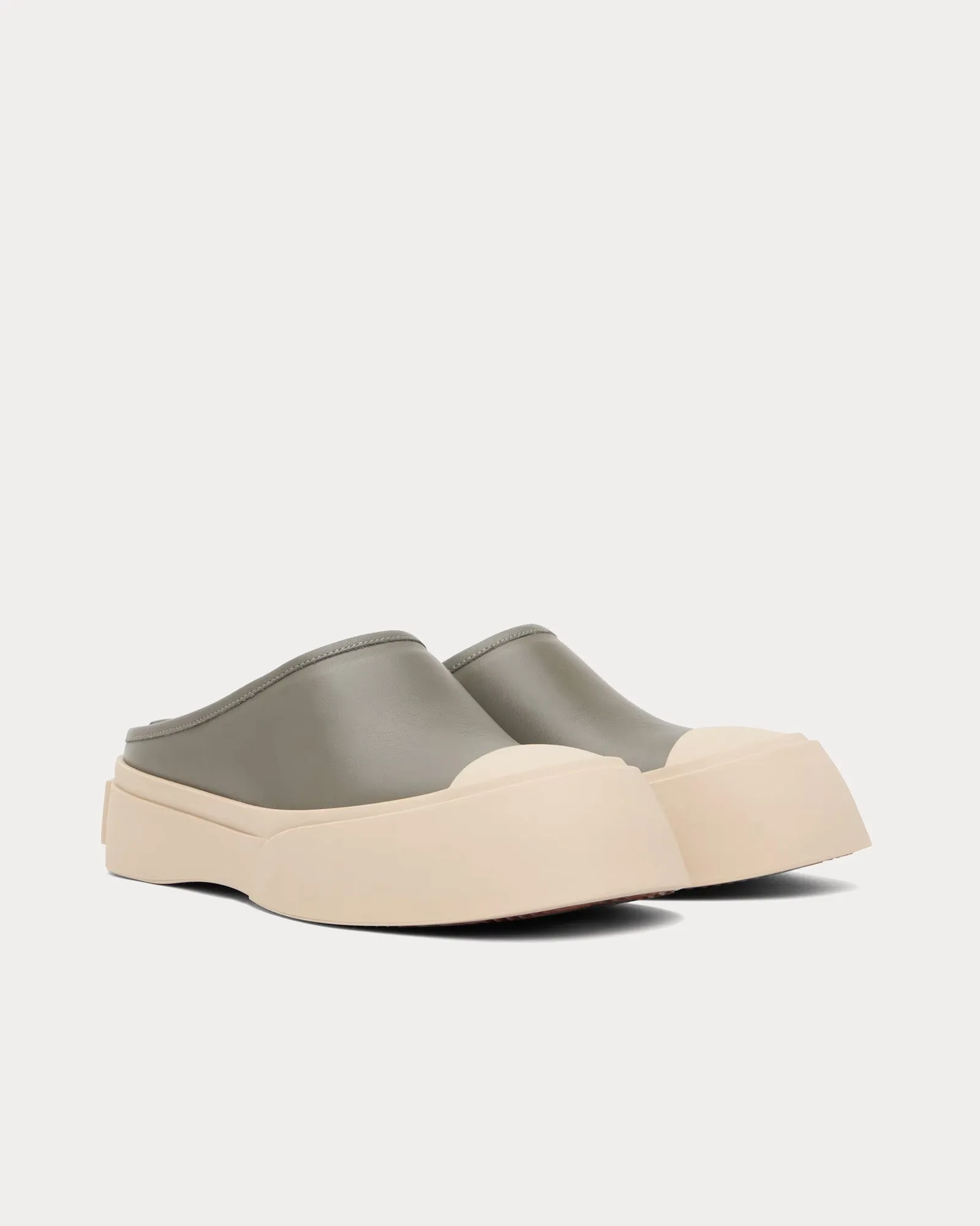 Pablo Neutral Grey Sabots