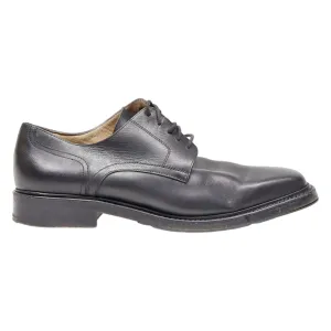 PANALOOT Oxford Shoes Black Leather Mens UK 7.5