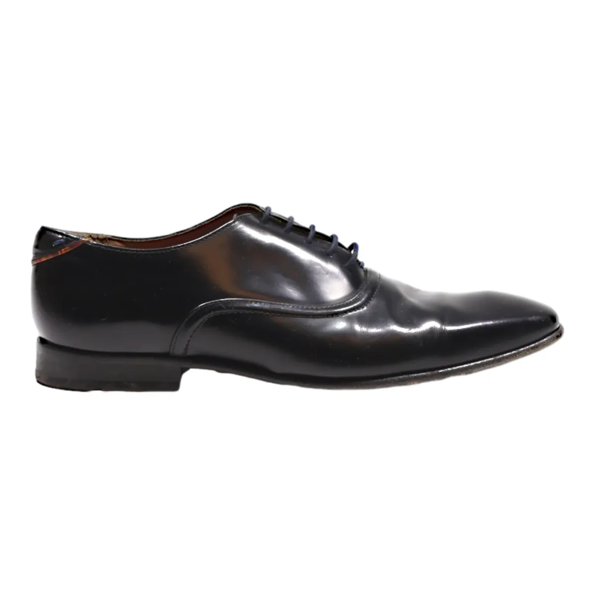 PAUL SMITH Oxford Shoes Black Leather Mens UK 7