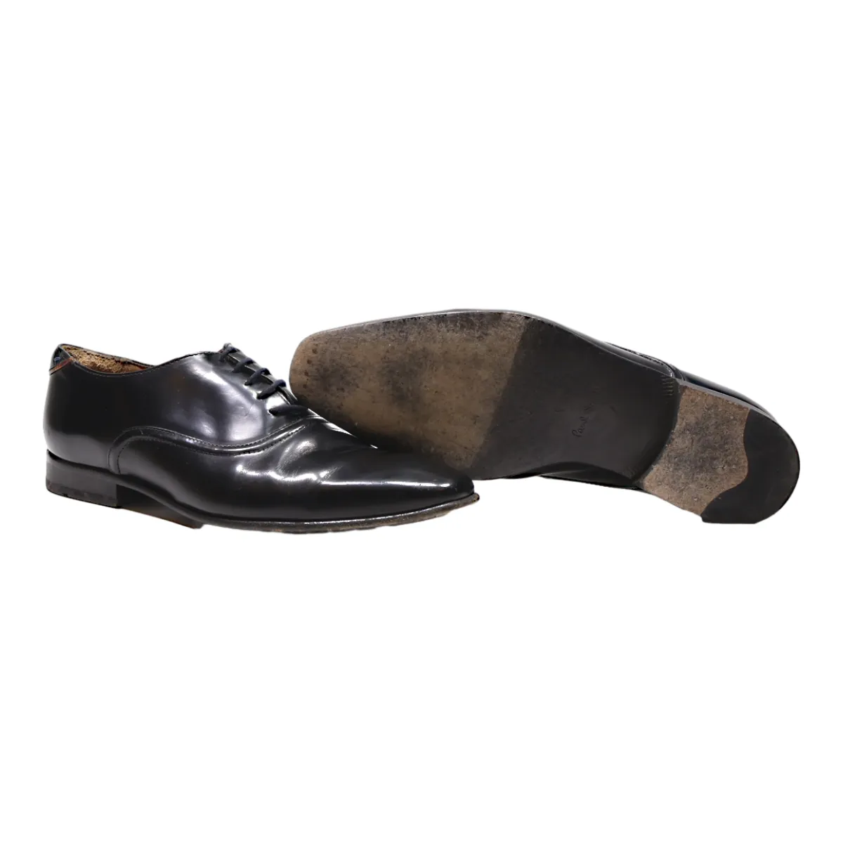 PAUL SMITH Oxford Shoes Black Leather Mens UK 7