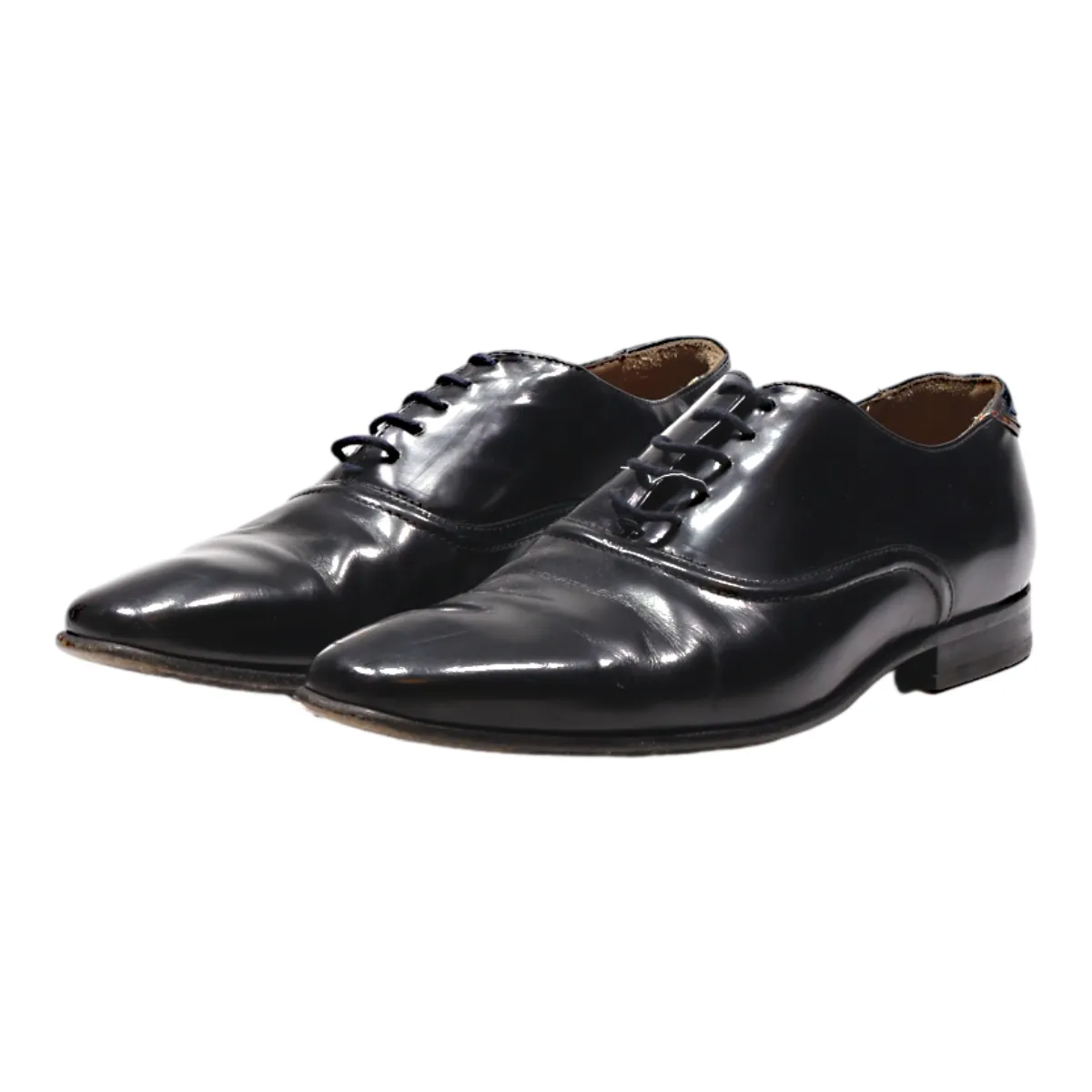 PAUL SMITH Oxford Shoes Black Leather Mens UK 7