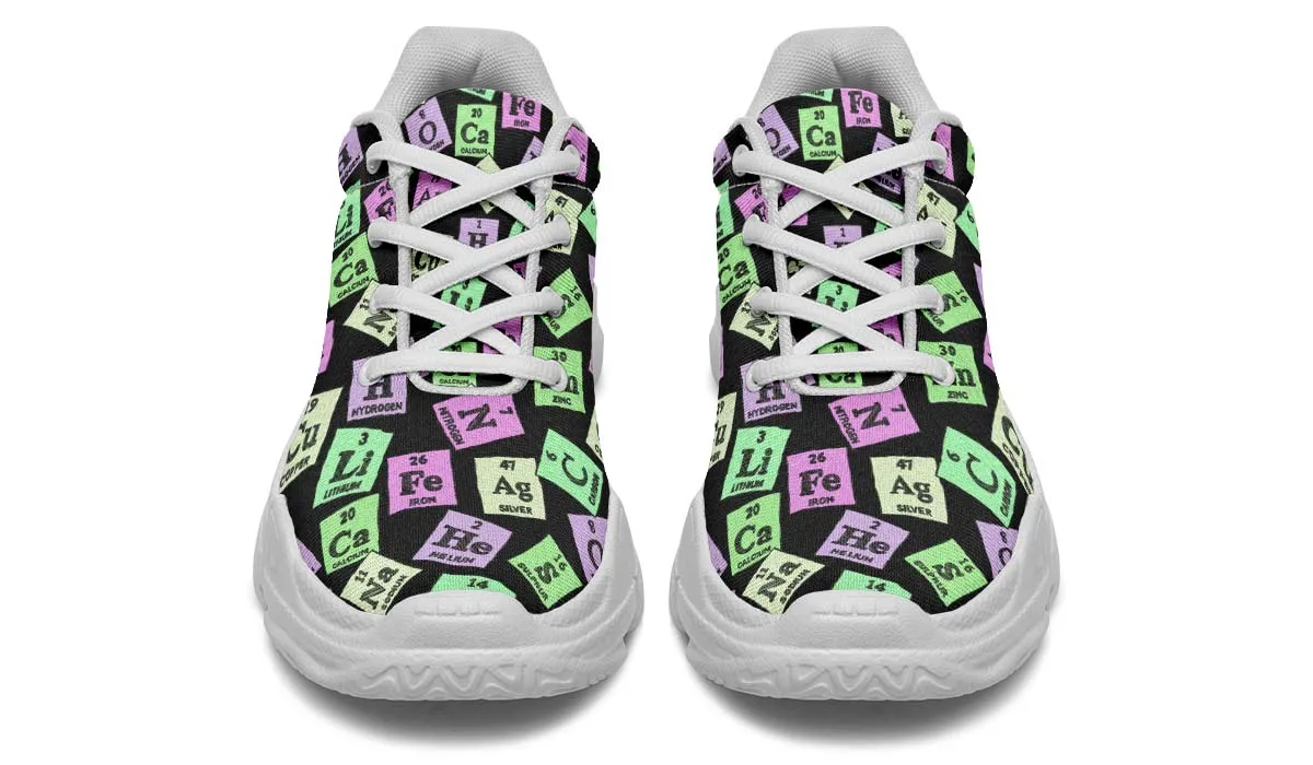 Periodic Table Pattern Chunky Sneakers