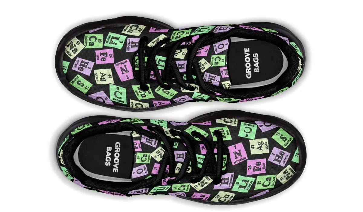 Periodic Table Pattern Chunky Sneakers