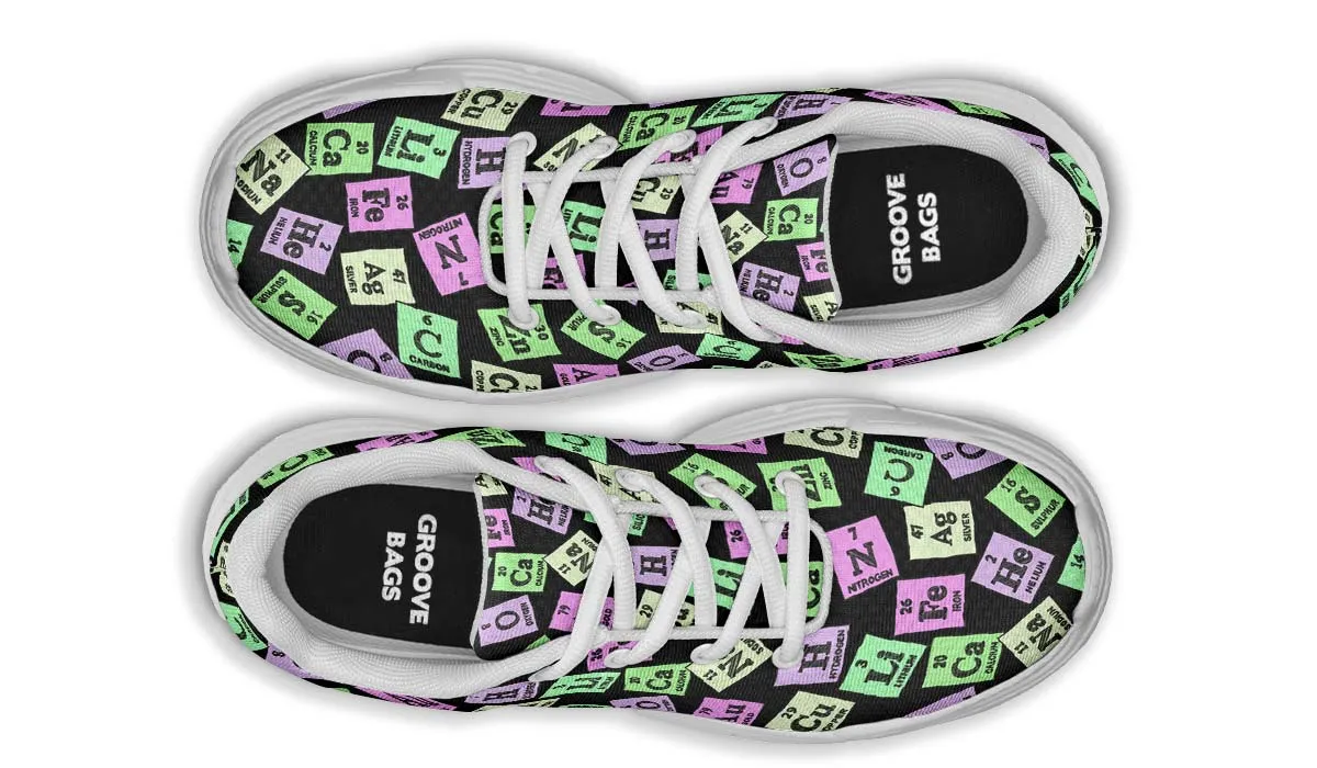 Periodic Table Pattern Chunky Sneakers
