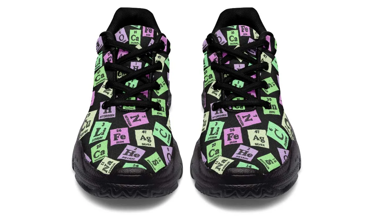 Periodic Table Pattern Chunky Sneakers