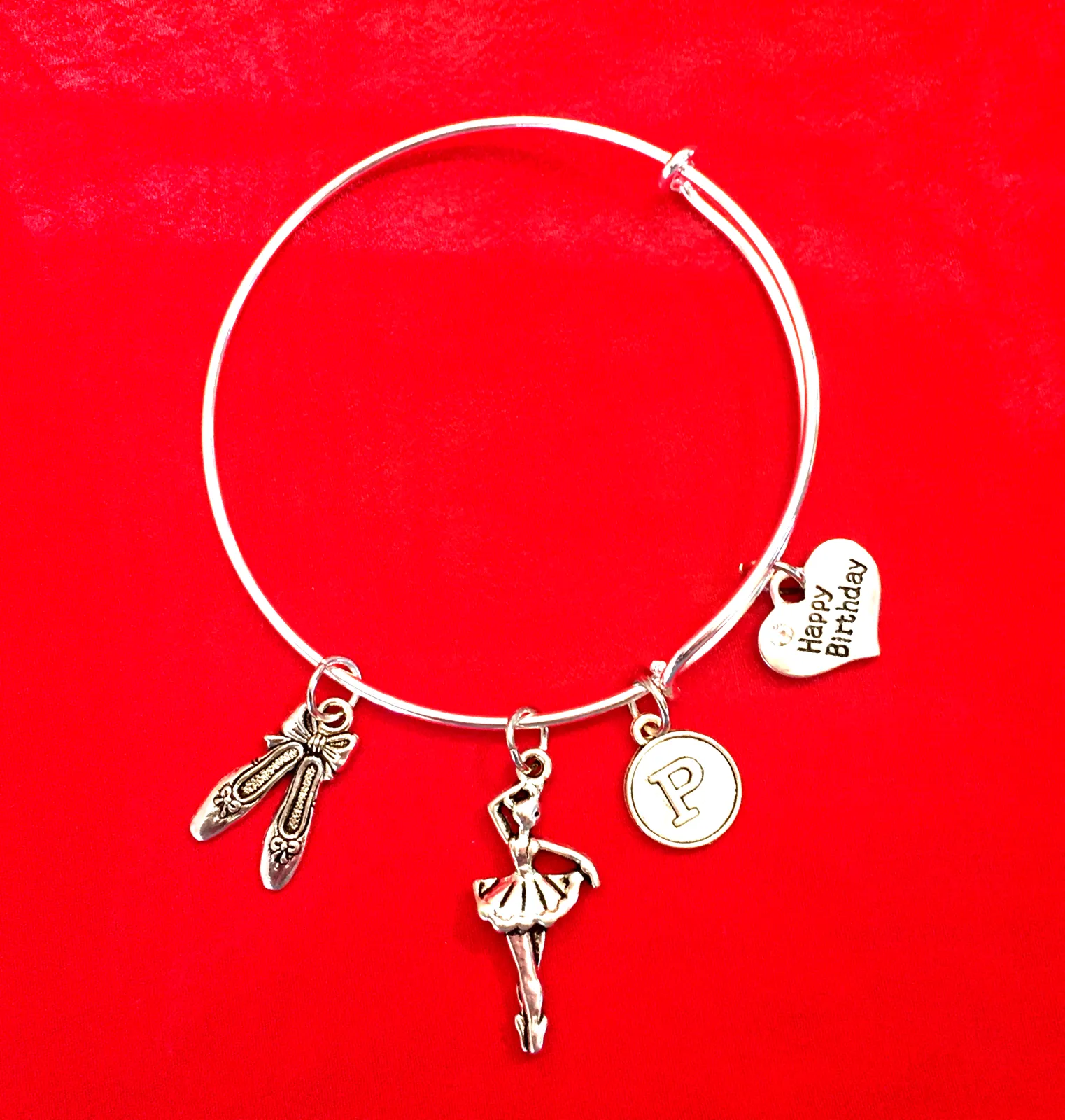 Personalized Dance Charm Bracelet and Birthday Gift