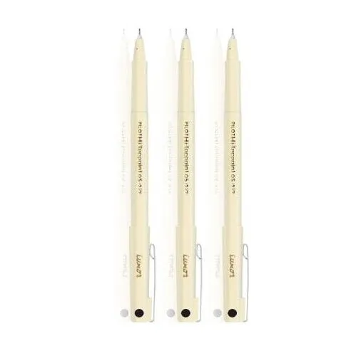 PILOT V5 HI-TECHPOINT 05 LIQUID INK ROLLER BLACK BALL PEN | SET OF 3 |