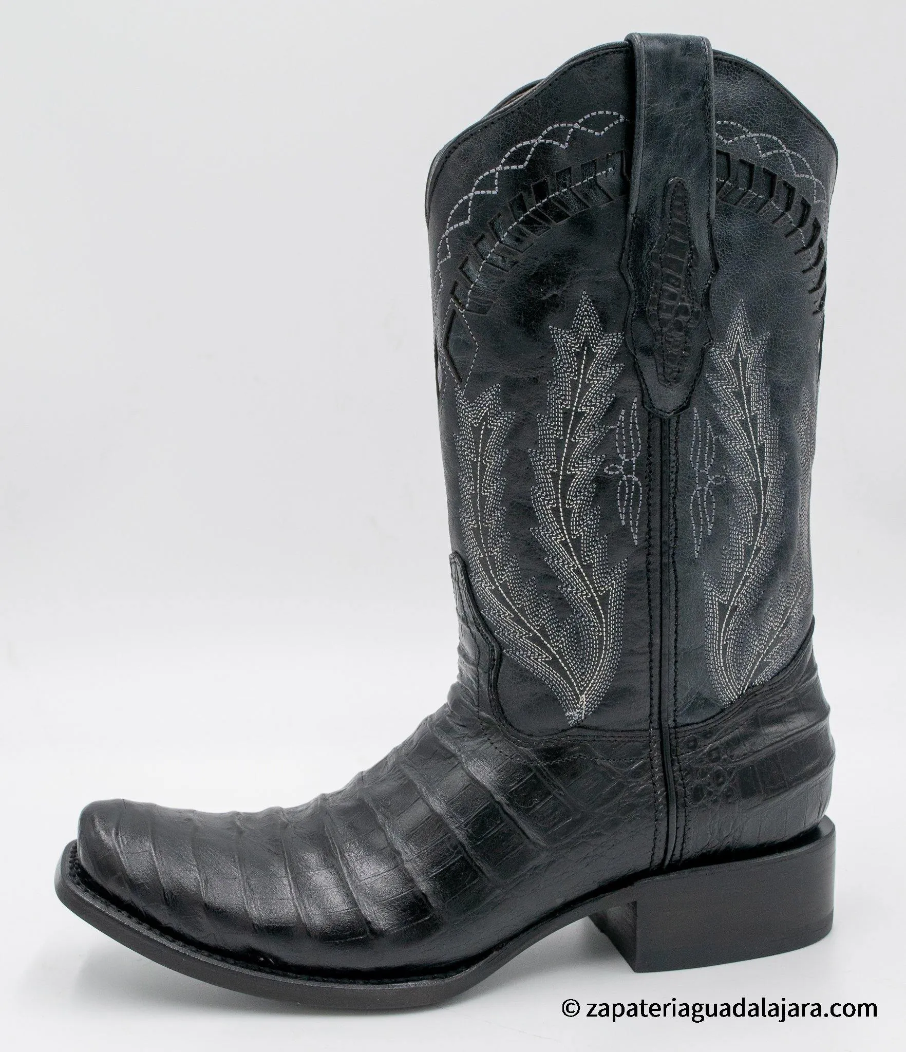 Q798205 Dubai Caiman Belly Print Black