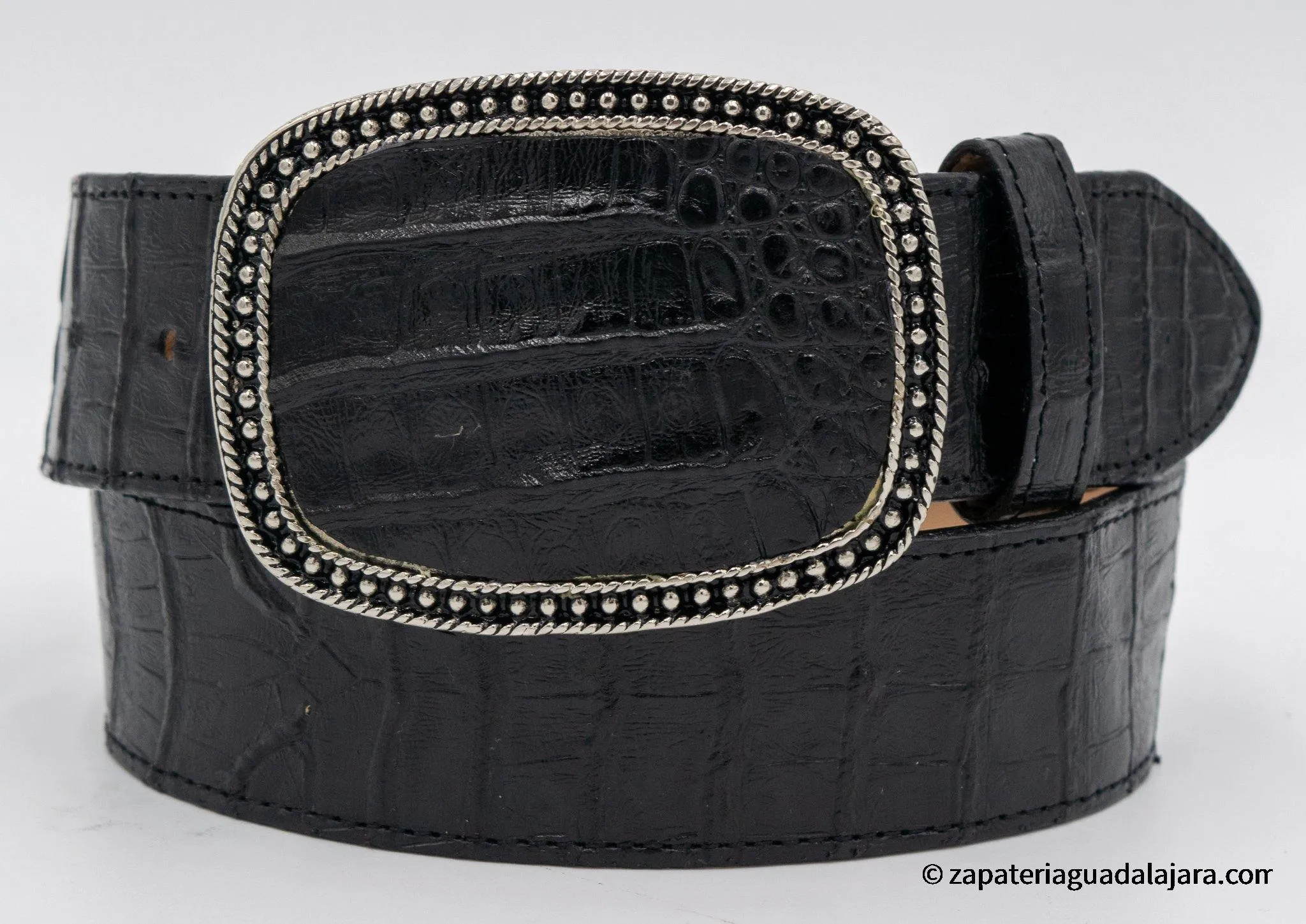 Q798205 Dubai Caiman Belly Print Black