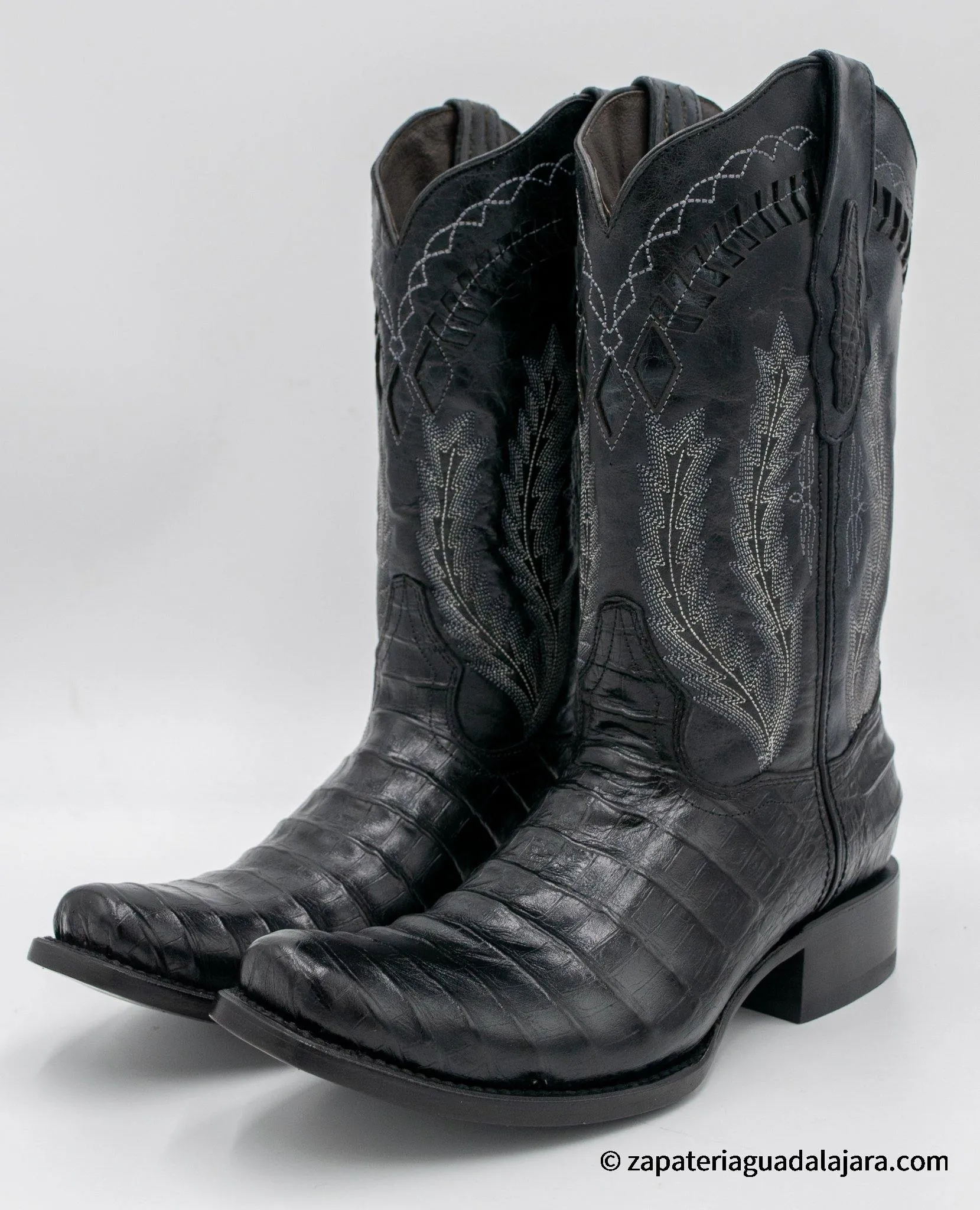 Q798205 Dubai Caiman Belly Print Black