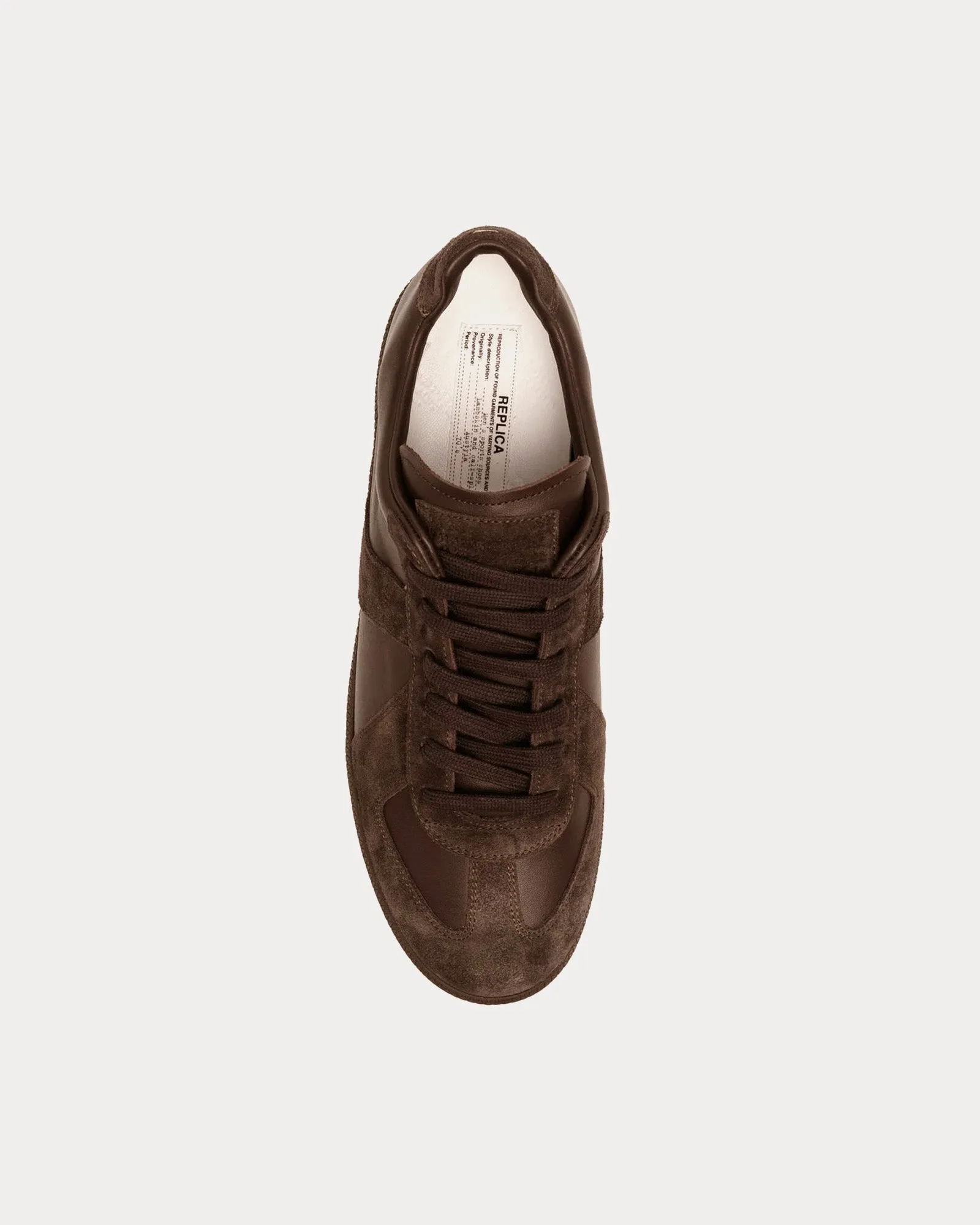 Replica Leather Nutmeg Low Top Sneakers