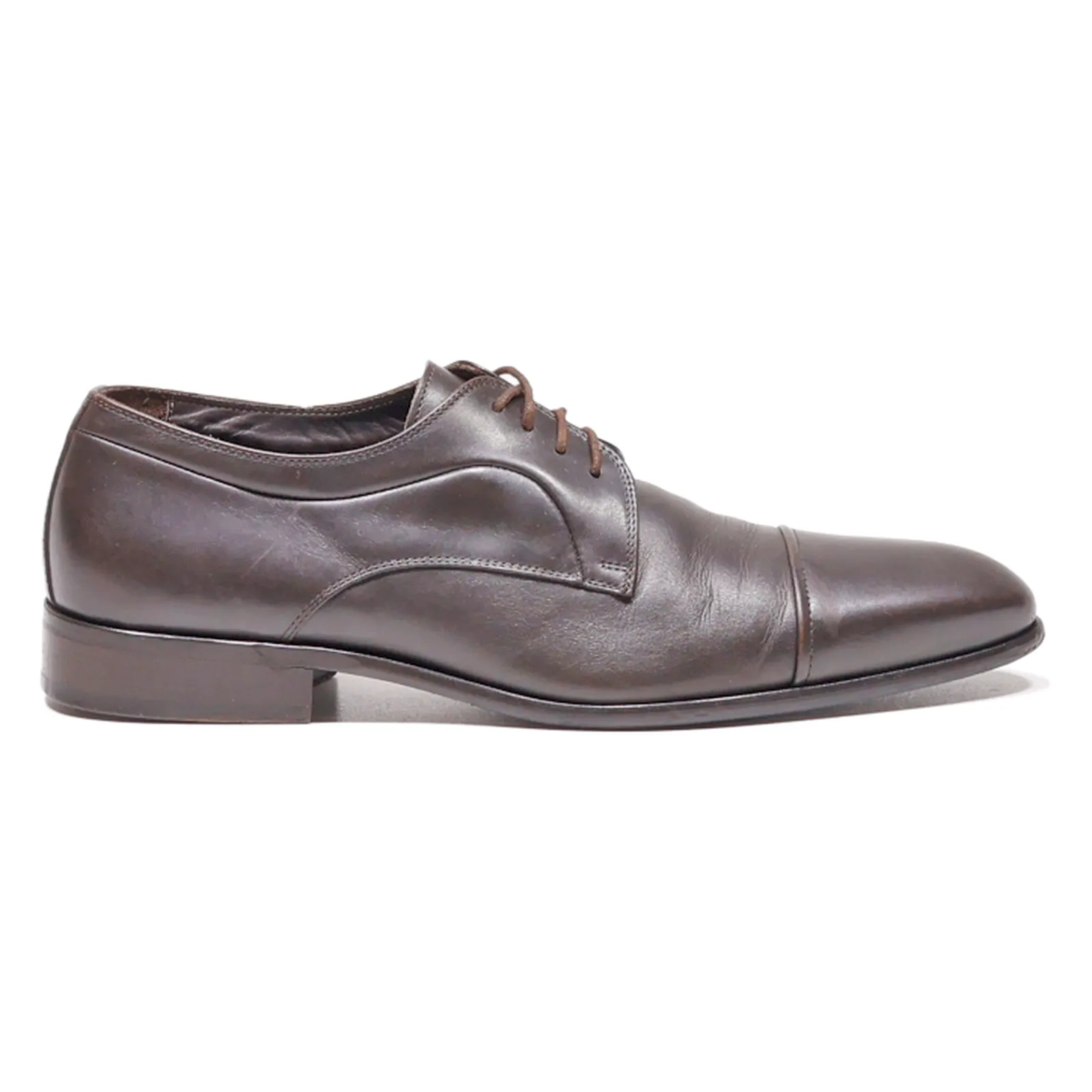 RICCARDO CARTILLONE Oxford Shoes Brown Leather Mens UK 9.5