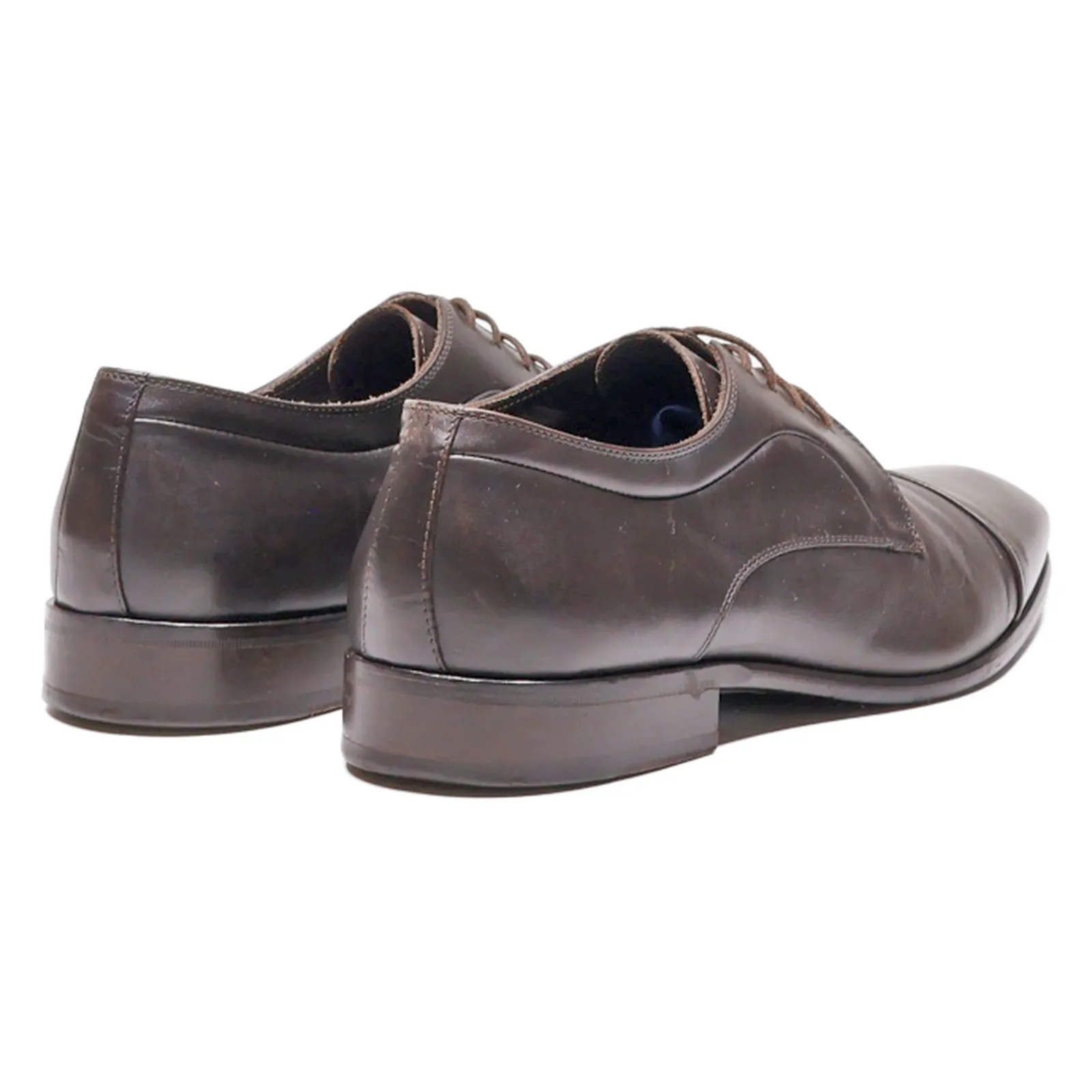 RICCARDO CARTILLONE Oxford Shoes Brown Leather Mens UK 9.5