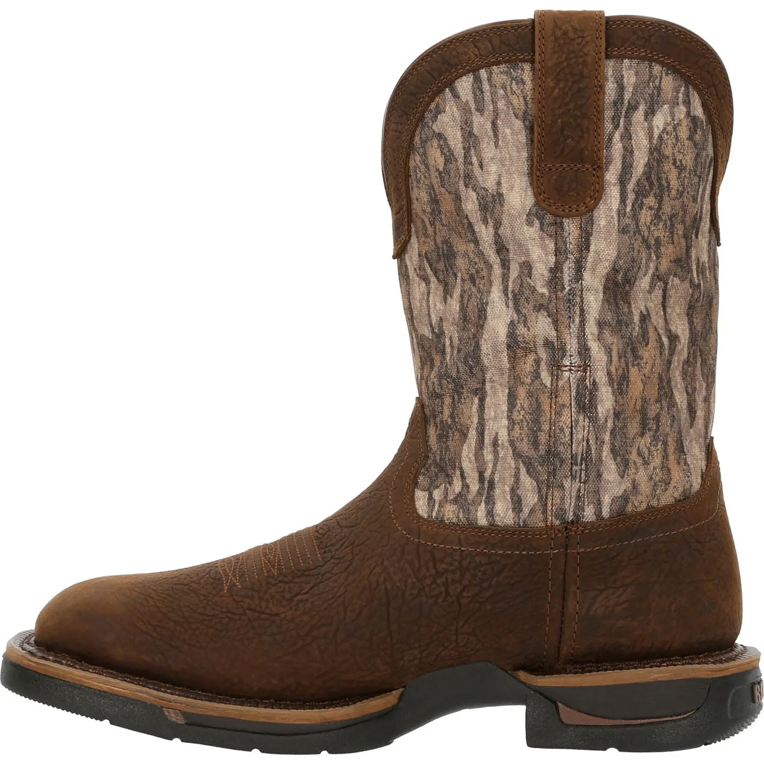 Rocky Mens Bottomland Leather Long Range 11in WP Cowboy Boots