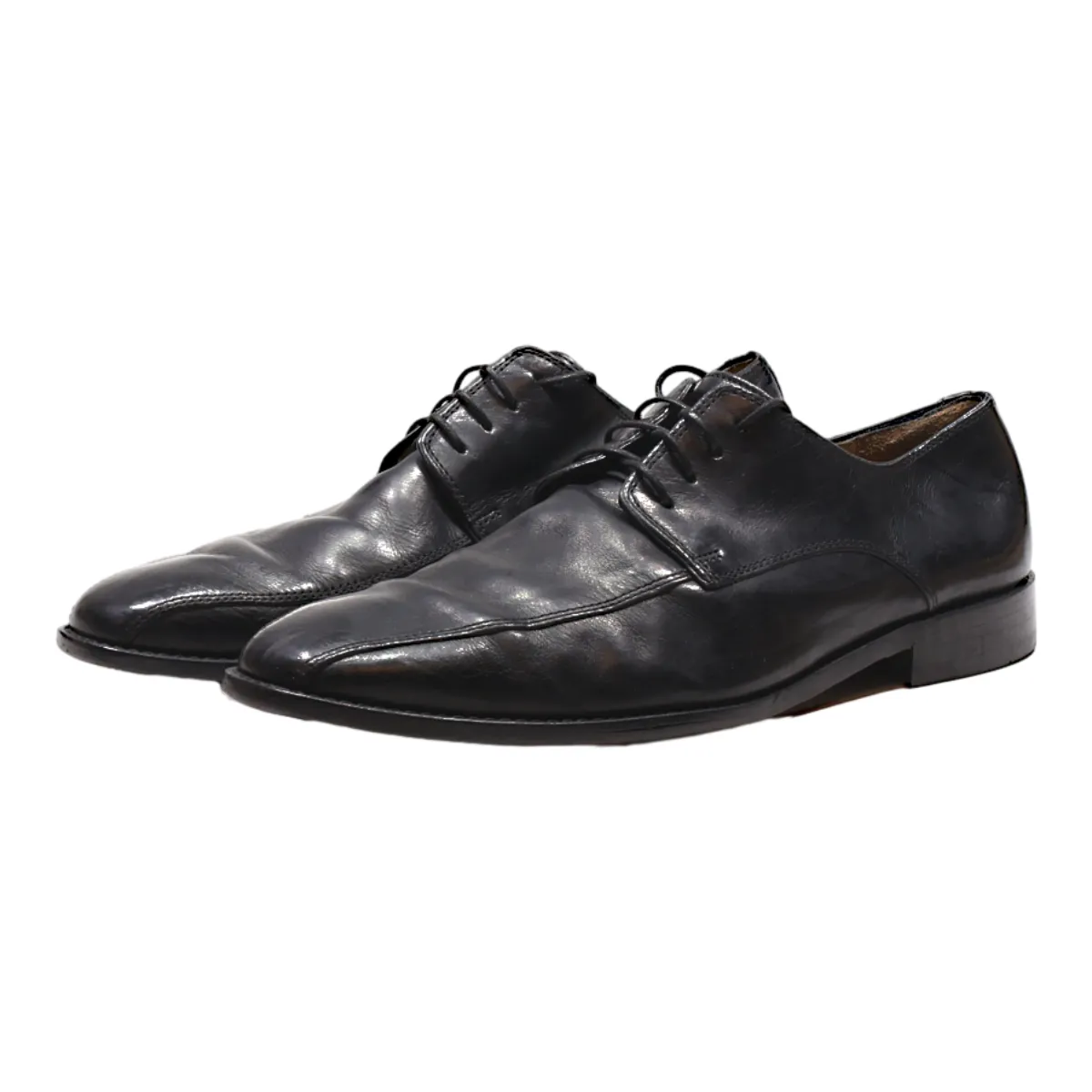 ROVER & LAKES Oxford Shoes Black Leather Mens UK 7.5