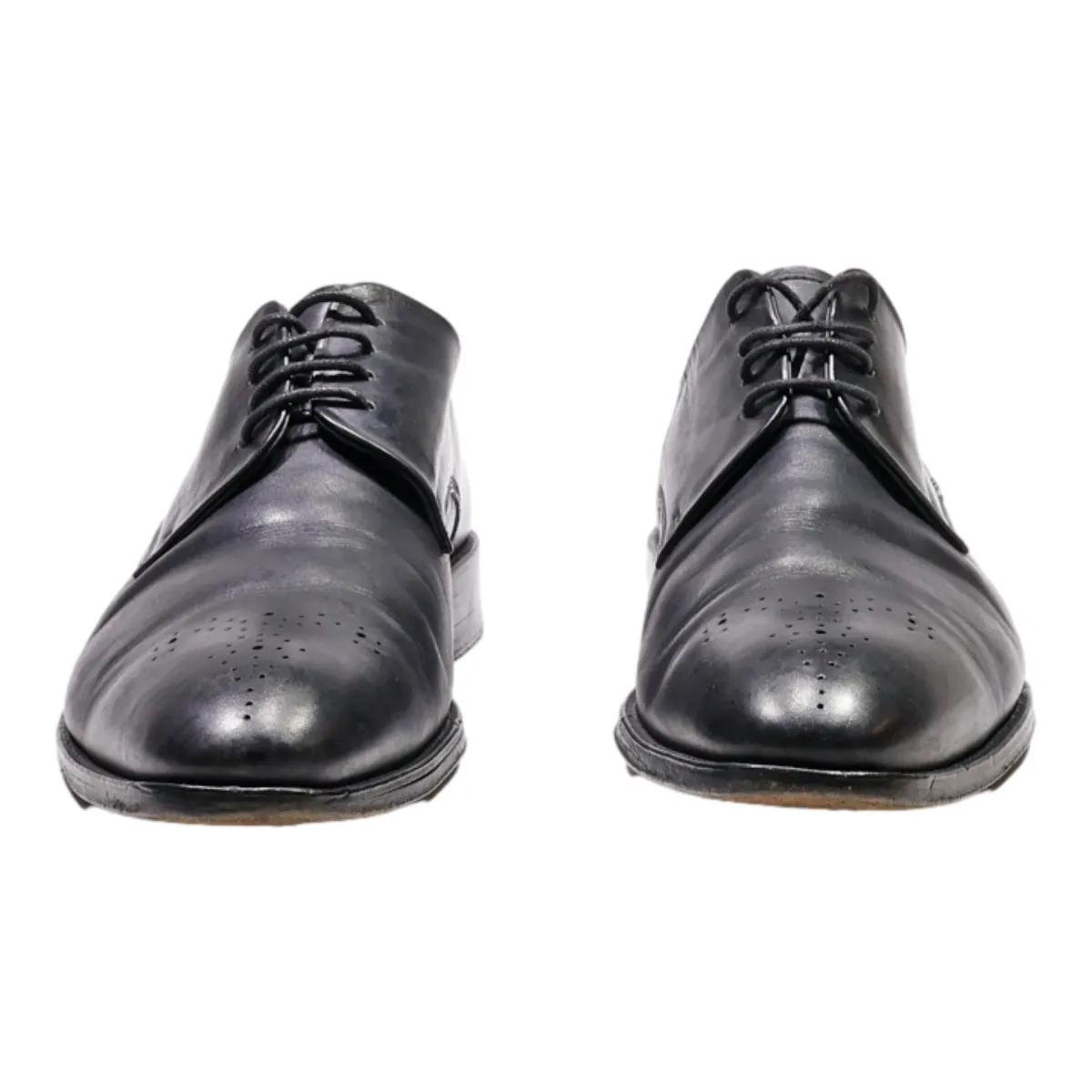 RUSSELL & BROMLEY Oxford Shoes Black Leather Mens UK 8