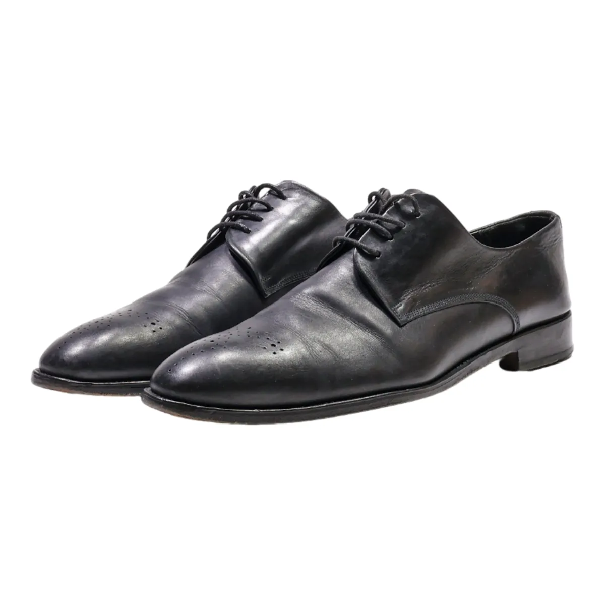 RUSSELL & BROMLEY Oxford Shoes Black Leather Mens UK 8