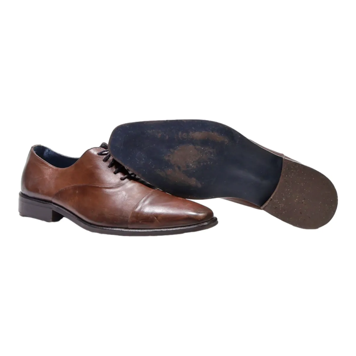 SAN MARINA Oxford Shoes Brown Leather Mens UK 8
