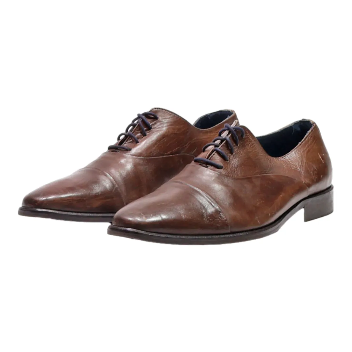 SAN MARINA Oxford Shoes Brown Leather Mens UK 8