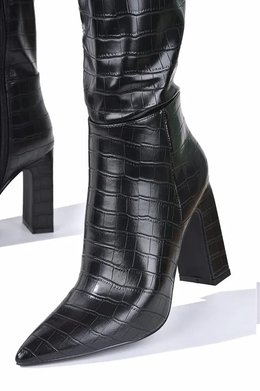 Say What Mid Calf Boots