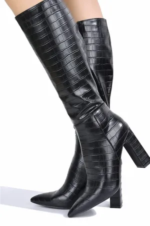 Say What Mid Calf Boots