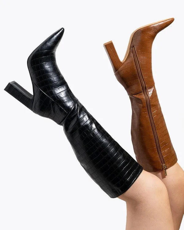Say What Mid Calf Boots