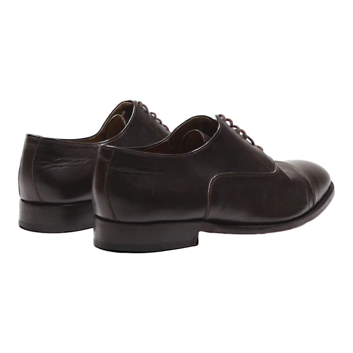 SHOEPASSION Oxford Shoes Brown Leather Mens UK 10
