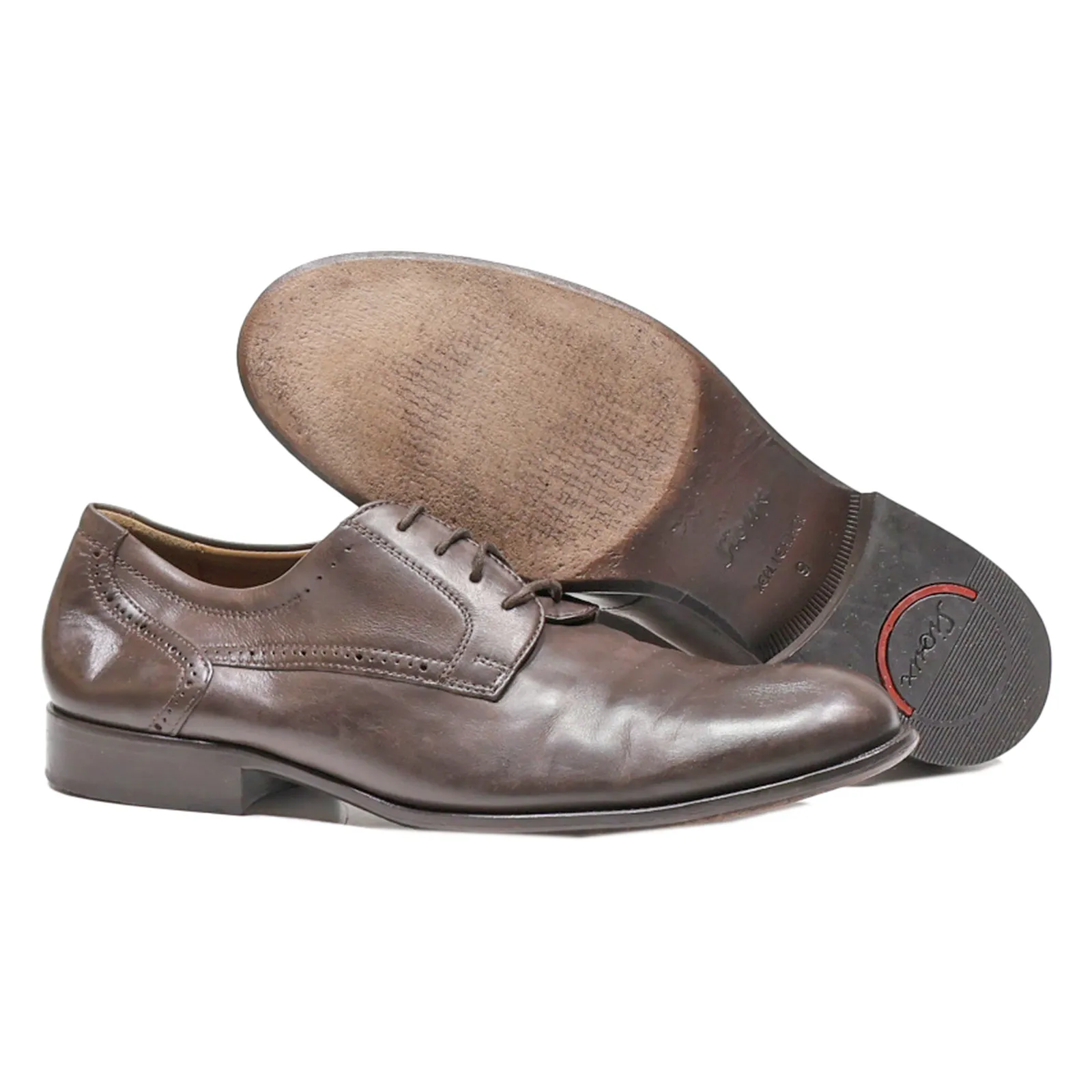 SIOUX Oxford Shoes Brown Leather Mens UK 9