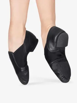 Slip-on Jazz Shoe (Adult) - Black & Caramel
