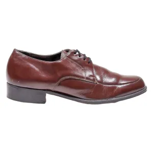 STATUS Oxford Shoes Brown Leather Mens UK 9.5
