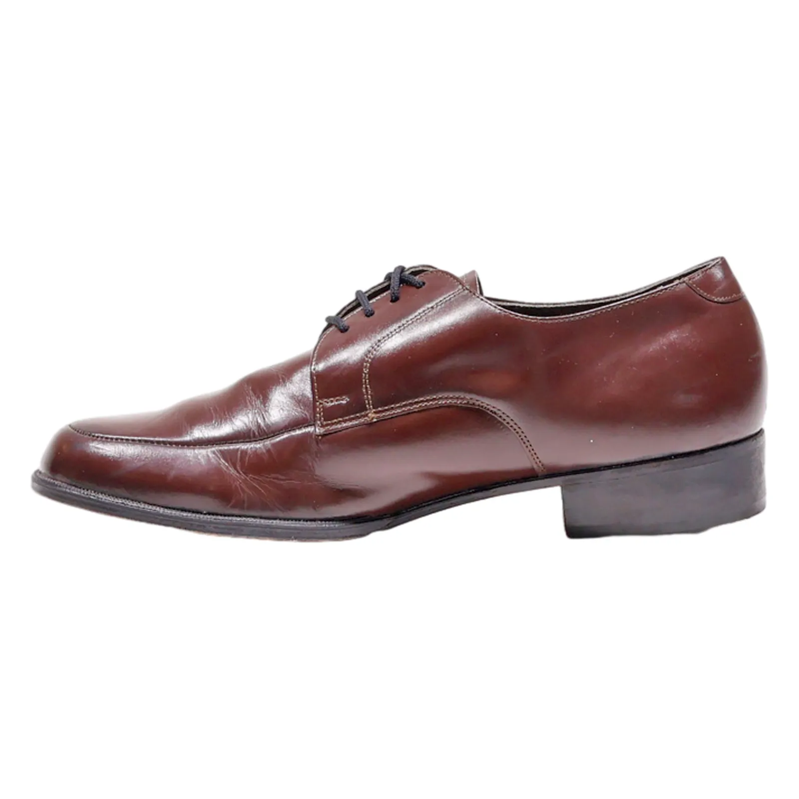 STATUS Oxford Shoes Brown Leather Mens UK 9.5