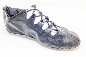 Thistle Glenshee Black Leather Highland Dance Pumps