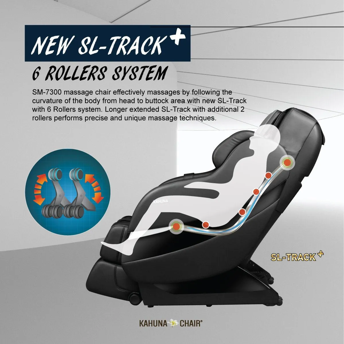Top Performance Kahuna Superior Massage Chair (Black WG)