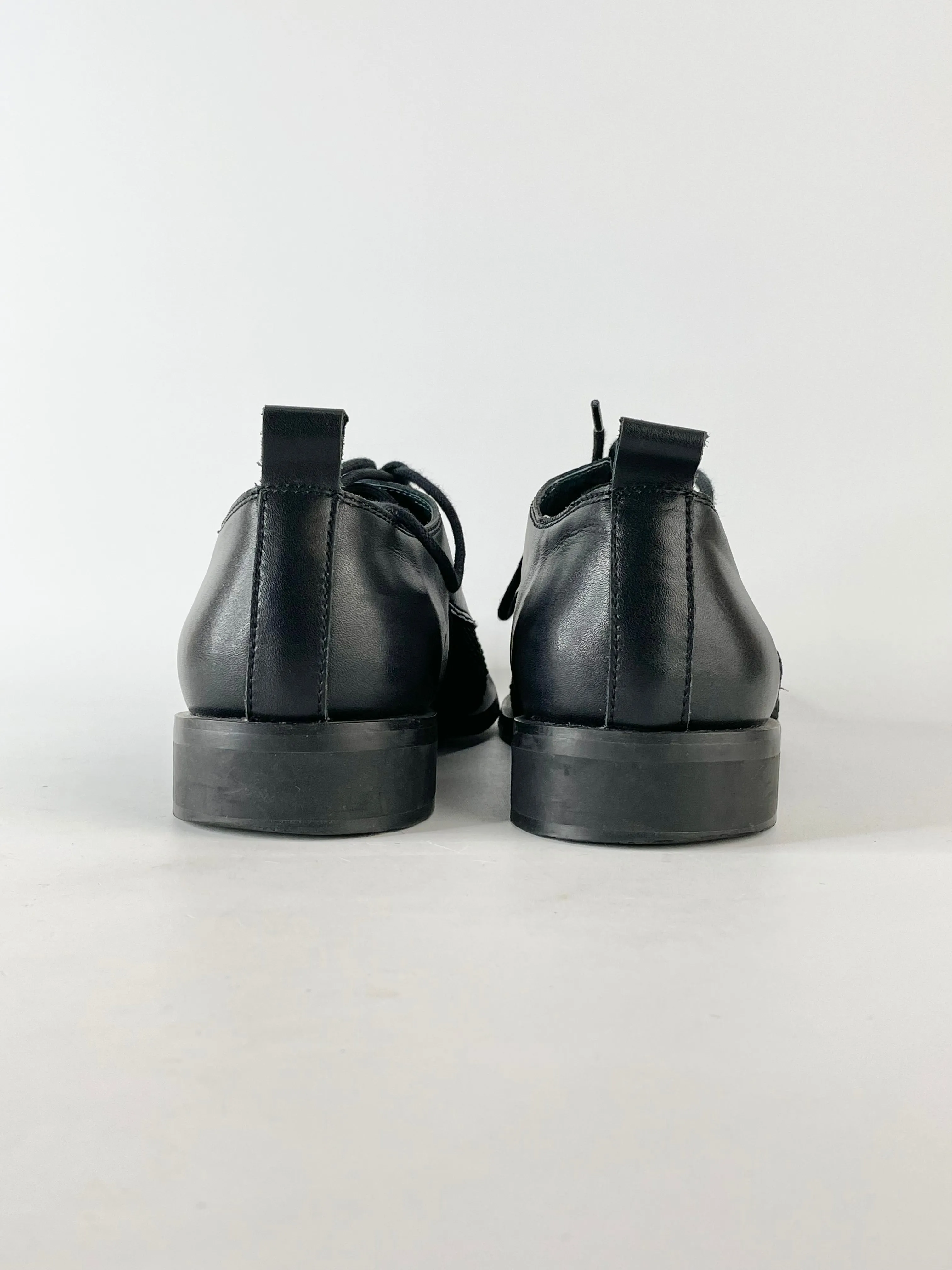 United Nude Black Leather Oxford-Style Lace Ups - EU43