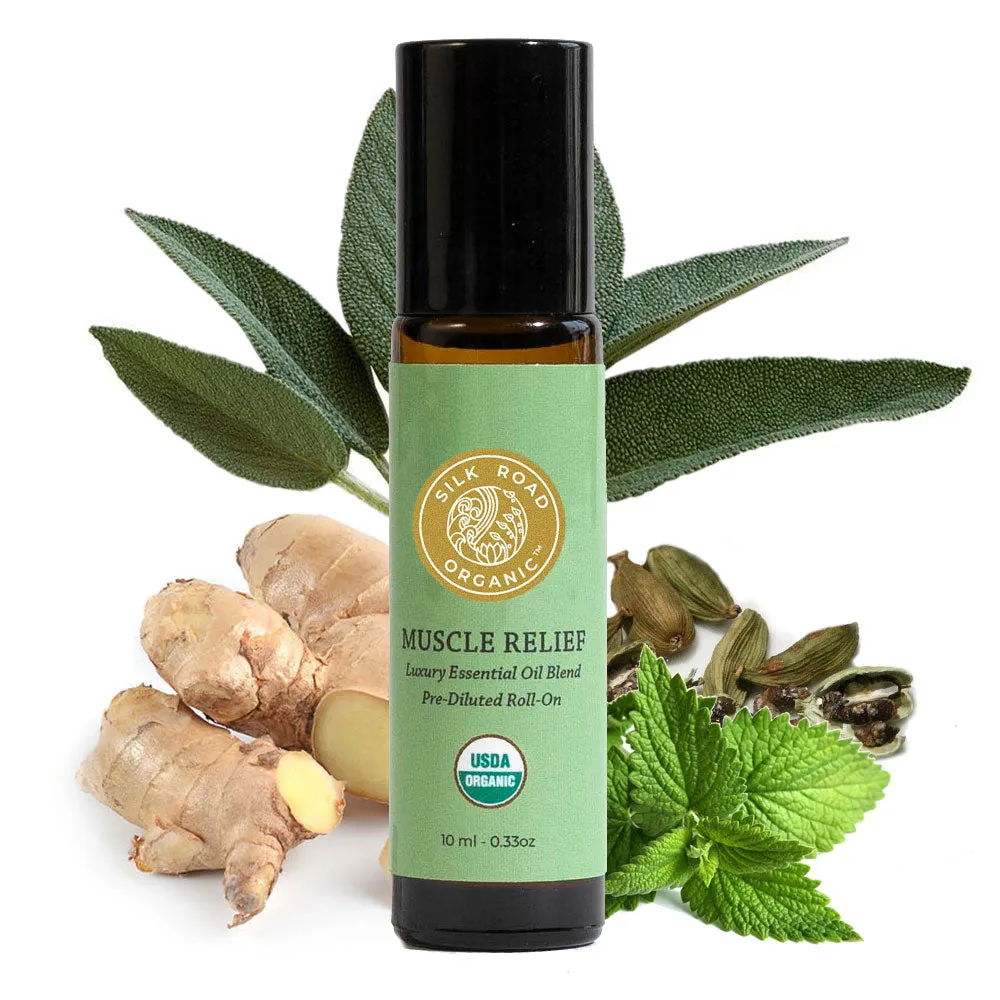 USDA Organic MUSCLE RELIEF Essential Oil Roll-on