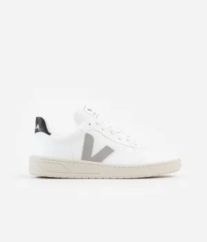 Veja Womens V-10 CWL Shoes - White / Oxford Grey - Black