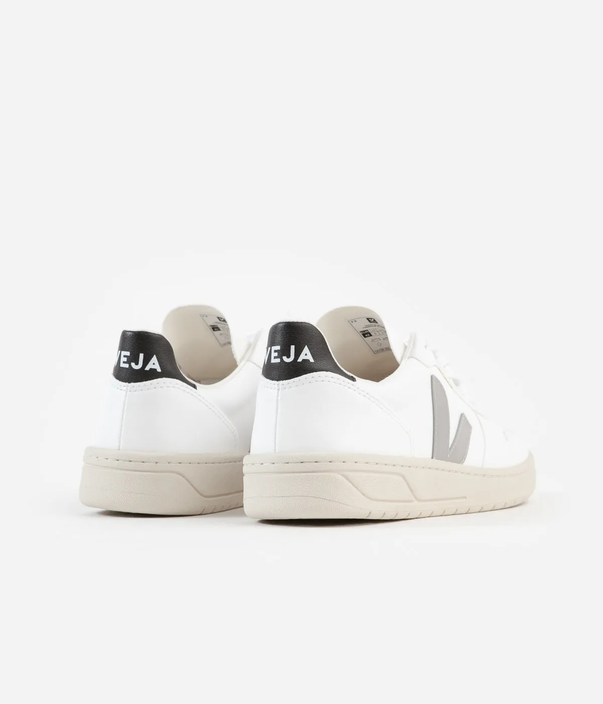 Veja Womens V-10 CWL Shoes - White / Oxford Grey - Black