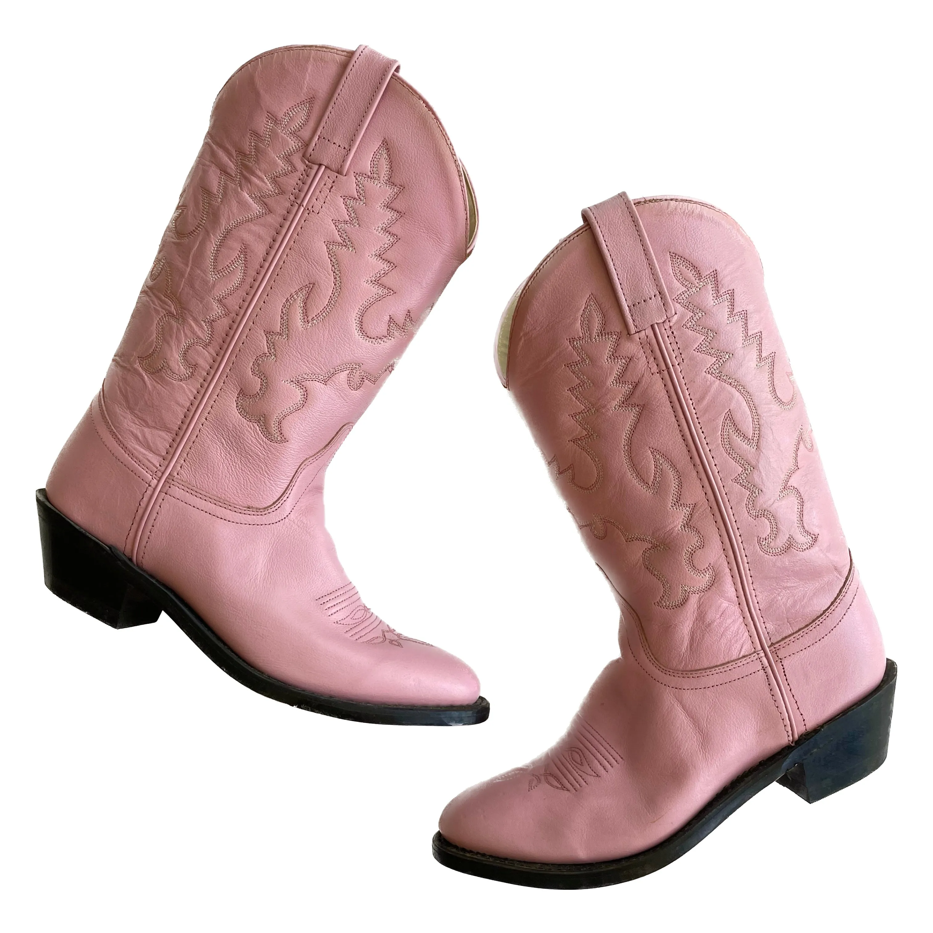 VINTAGE PINK COWBOY BOOTS
