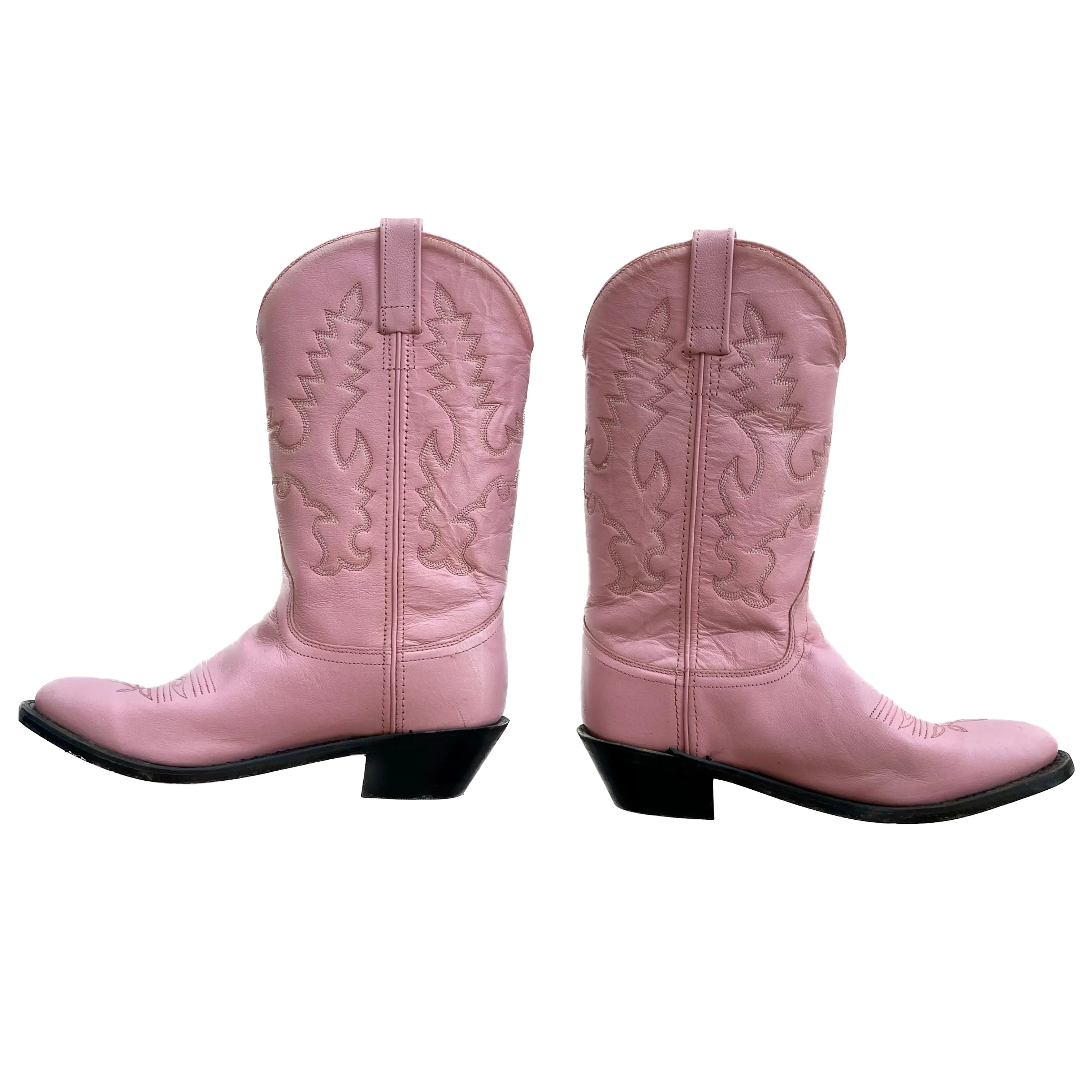 VINTAGE PINK COWBOY BOOTS