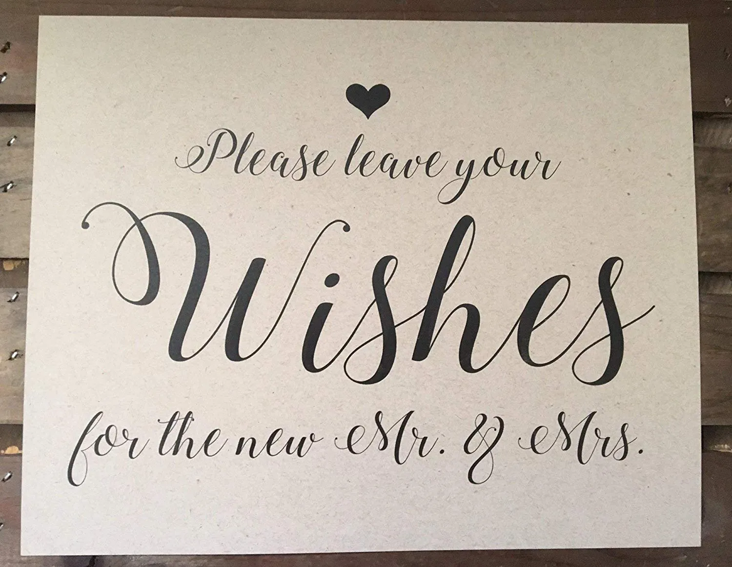 Wedding Signage - Custom - Ceremony Reception - 8x10 UNFRAMED Print - Recycled - Eco Friendly
