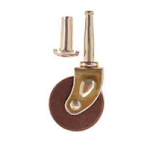 Wood Wheel Casters, roller diameter 1-5/8