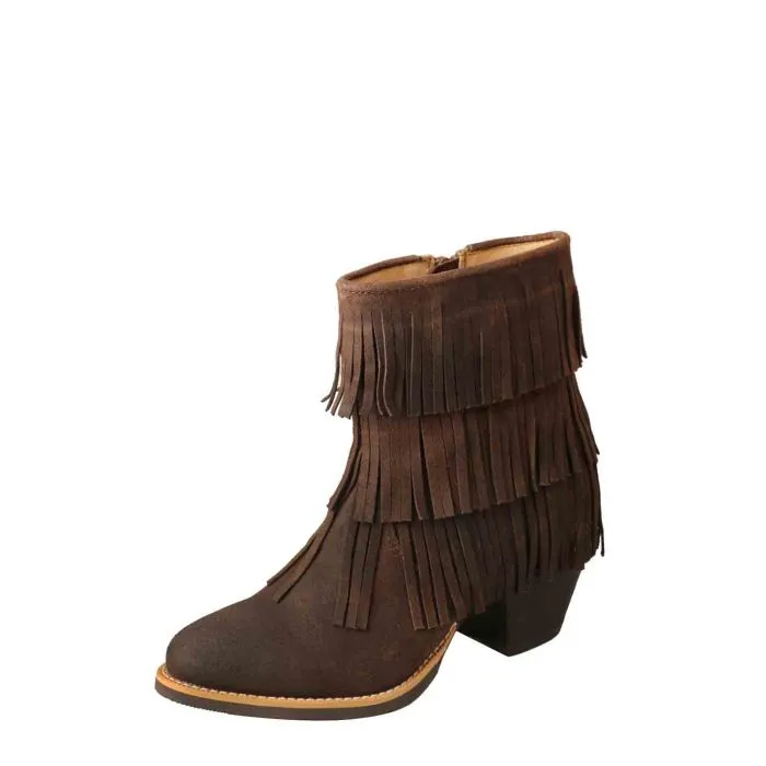 Wrangler Maverick Fringe Ankle Boots