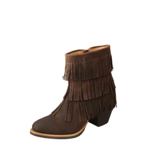 Wrangler Maverick Fringe Ankle Boots