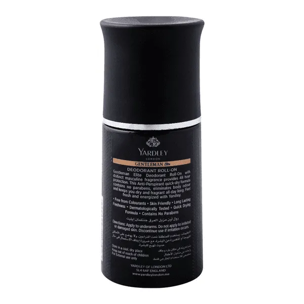 YARDLEY LONDON GENTLEMAN ELITE ROLL ON 50ML