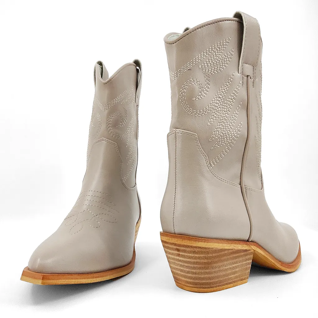 Zahara Taupe Booties