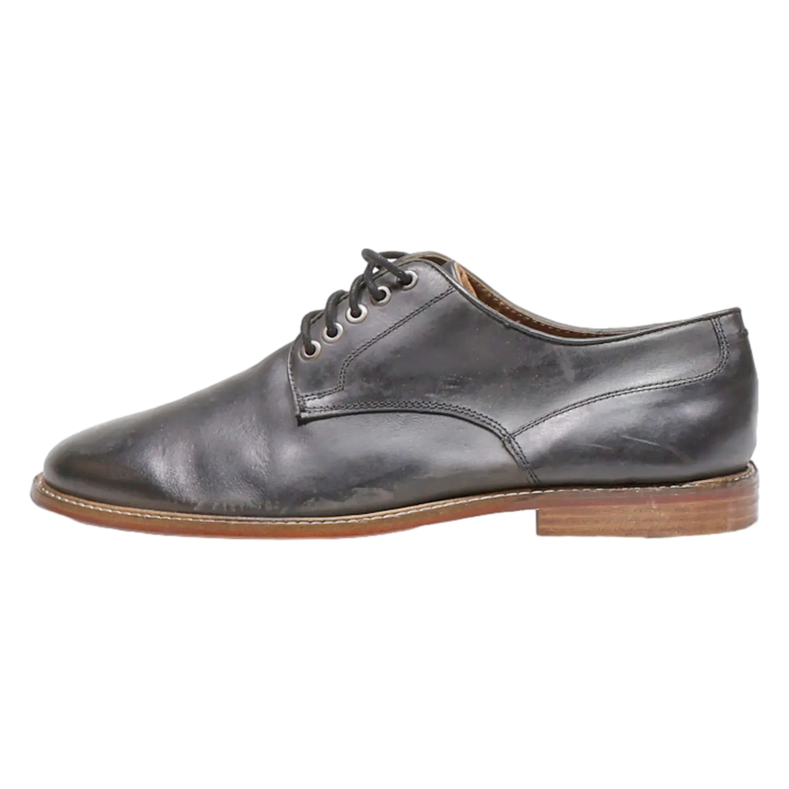 ZIGN Oxford Shoes Black Leather Mens UK 9.5